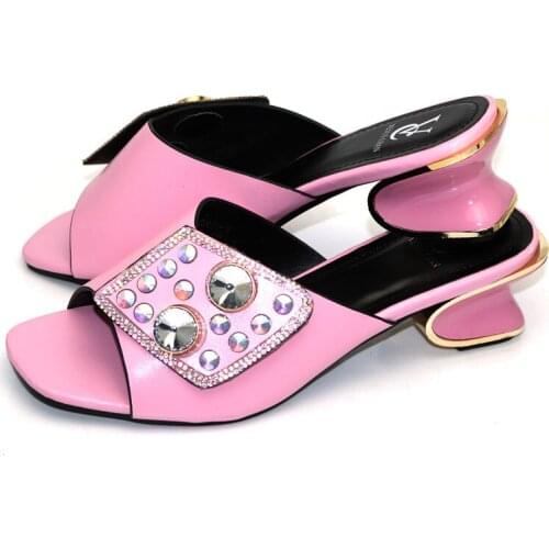 Doershow African sandals high quality slipper summer low heels women shoes for wedding! HWQ1-11