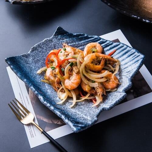 Dishes Home Creative Ceramic Tableware Western Food Dishes Irregular Shaped Dishes Steak Dishes Dining Dishes Salad Dishes