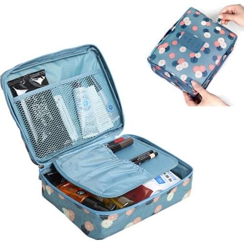 Travel Makeup Box Porta Cosmeticos Organizer Outdoor Nylon Beautician Makeup Organizer Waterproof Cosmetic Rangement Maquillage