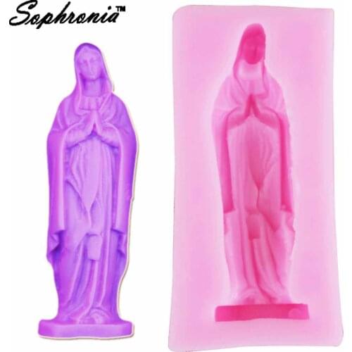 Woman Goddess Girl Prayer 1pcs UV Resin Silicone Mold for Crystal Epoxy Pendant Trinkets,Pendants,Necklaces,Gem Decorate Artm602