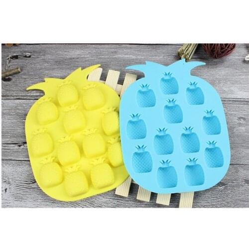 Ice Cream Tools Brand New Ice Maker Mould Bar Party Drink Ice Tray Pineapple Shape Ice Cube Freeze Mold lin2910