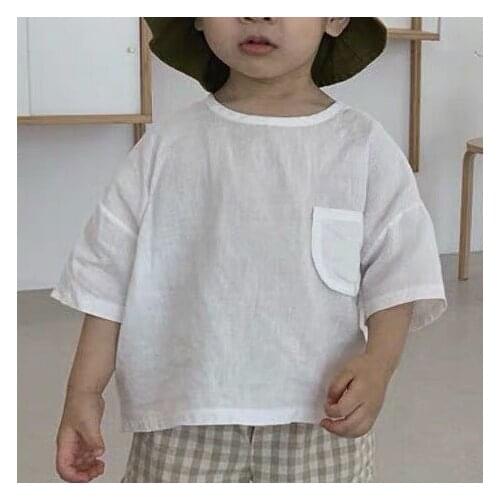 2020summer South Korean childrens wear new fashionable casual pure cotton T-shirt short sleeve top
