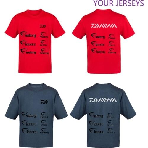 DAIWA Summer Style Short Sleeve Outdoor Fishing Clothing Breathable Anti-UV Quick Dry Clothes Sports Shirts