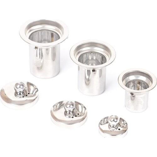 Hot! Reusable Stainless Steel Tea Strainer Mesh Infuser Basket Loose Tea Leaf Infusers Herb Filter for Mug Teapot Teaware S/M/L