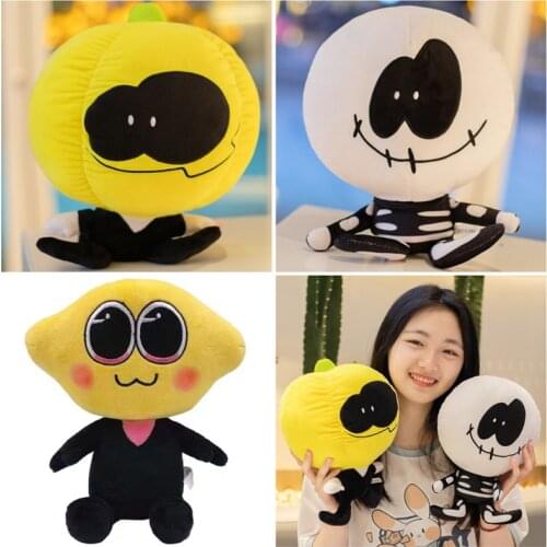 10/20/30cm Spooky Month Skid and Pump Friday Night Funkin Monster Plush Toy Lemon Demon Soft Stuffed Doll for Kids Gift