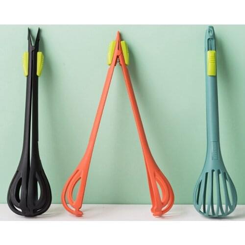 Nylon Egg Beater Creative Versatile Manual Egg Whisk Food Tongs Multi Purpose Baking Cooking Gadgets for Kitchen