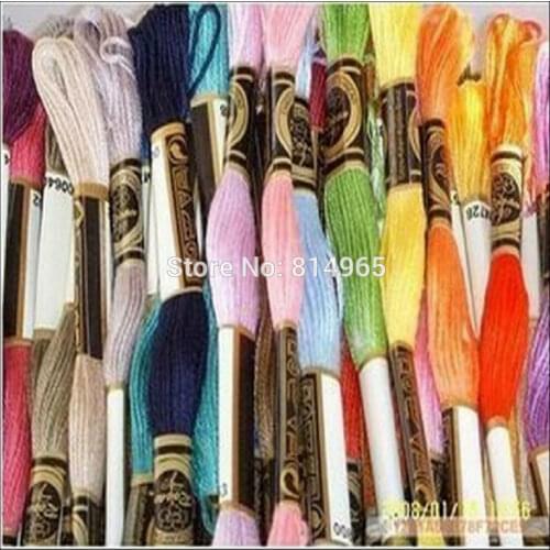 8m/pcs 6 Strands Embroidery Floss Yarn Thread / Cross Stitch Floss Yarn Thread Fast Shipping