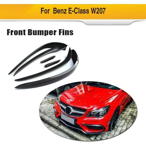 Carbon Fiber Front Bumper Trim Air Vent For Mercedes-Benz E Class W207 E350 E400 E550 Coupe Convertible Sport 2014 2015 2016