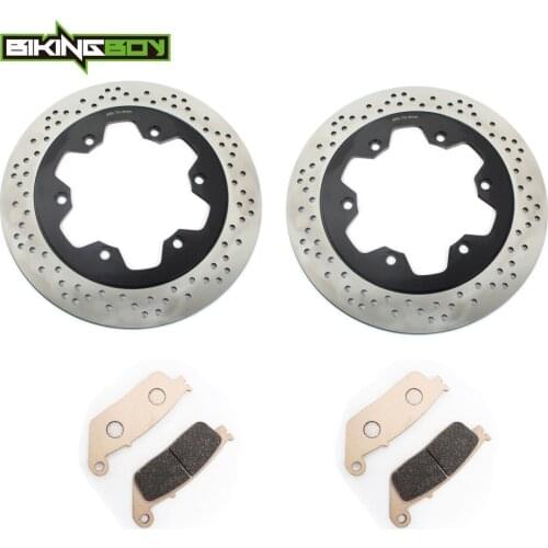 BIKINGBOY For Triumph Thunderbird Sport 885 98 99 00 01 02 03 Tiger 955 2001 2002 2003 2004 Front Brake Discs Disks Rotors Pads