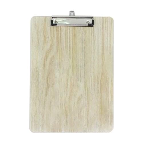 Portable A4 A5 Wooden Writing Clipboard File Hardboard Office School Stationery B36C