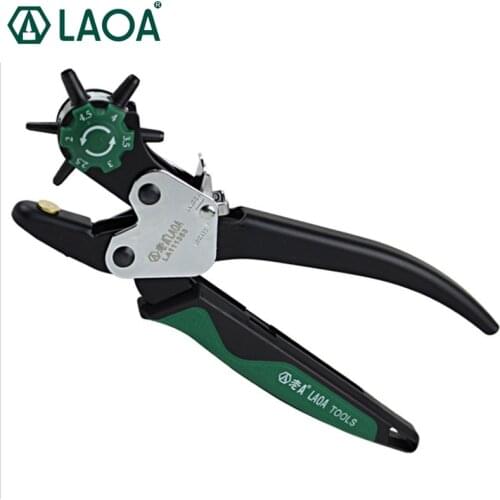 LAOA Technical grade Leather Punch Pliers Professional Punch Portable Book Belt Repair Tool
