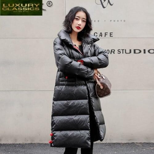 Womens Down Jacket 90% White Duck Down Coat Female Korean Women Parkas Casual Autumn Winter 2021 Mujeres Abrigos LW4624