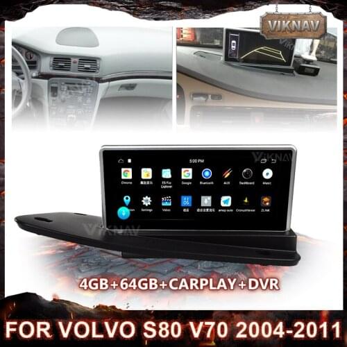 PX6 car gps android touch HD screen radio for Volvo S80 V70 2004-2011 4GB+64GB androdi 9.0 system Multimedia Player Stereo
