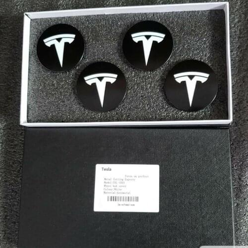 Tesla Model 3 Aero Wheel Center cap & lug nut covers (International sale) white