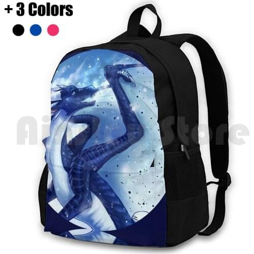 Of Fire-Whiteout Outdoor Hiking Backpack Waterproof Camping Travel Of Fire Ice Dragon Dragon Dragoness Whiteout Darkstalker