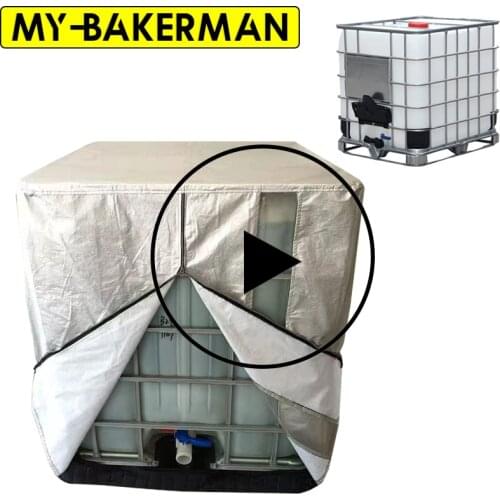 Universal 1000 Liters IBC Outdoor Cover Water Container Tank Cover Waterproof Anti-Dust Sun Protection Heat Insulation Storage