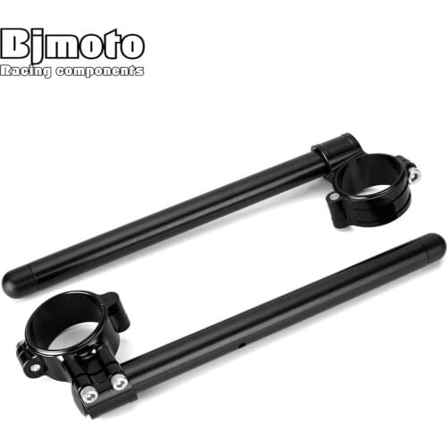 55mm Universal Motorcycle CNC Clip On Fork handlebars Raised Clip On Fork 7/8'' 22mm Handle Bar For model with 55CM clip size