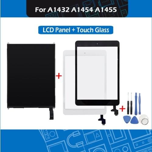 New A1432 A1454 A1455 LCD Panel Digitizer Front Touch Glass For iPad Mini 1 Screen Repair Replacement