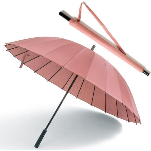 Chinese Umbrella 24-bone Large Size Long Handle Umbrella Three-person Outdoor Storm-resistant Business Folding Umbrella Paraguas