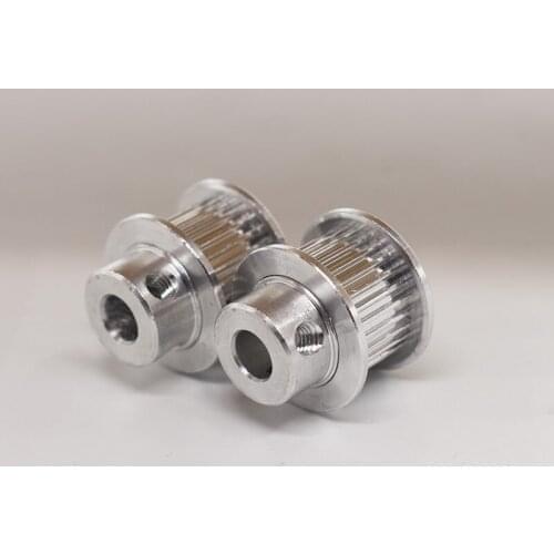 Aluminum Alloy BF Type MXL 32 Teeth 5/6/6.35/7/8/10mm Inner Bore Timing Pulley 7/11mm Width 2.032mm Pitch Synchronous Wheel