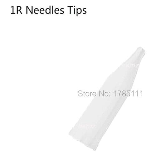 100pcs Disposable Tattoo Permanent Makeup Needle Tips Traditional Needle Caps 1R Needle Caps Tips