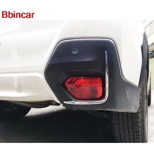 Bbincar Chrome Car Rear Fog Lamp Strip Tail Lights Eyebrow Covers ABS Trim Exterior Styling For SUBARU XV Crosstrek 2018 2019