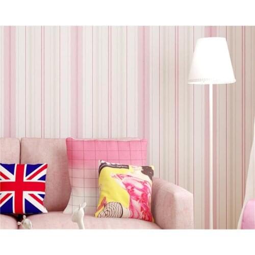 Beibehang Mediterranean blue stripes childrens room bedroom wallpaper modern minimalist vertical lines wallpaper for walls 3 d