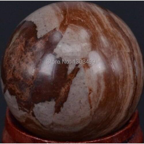 Free Shipping Natural Stone Gemstone 30MM Chocolate Jasper Sphere Crystal Ball Chakra Healing Reiki Stone Carving Crafts