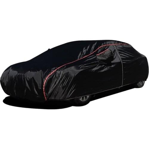 190T black full car covers outdoor prevent sun snow rain dust frost wind for Mazda 3 sedan CX-5 CX-9