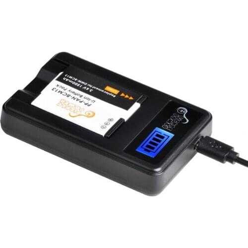 DMW-BCM13 DMW-BCM13E DMW-BCM13PP Battery + LCD USB Charger for Panasonic Lumix DC-TS7 DMC-FT5 DMC-LZ40 DMC-TS5 DMC-TZ37 DMC-TZ40