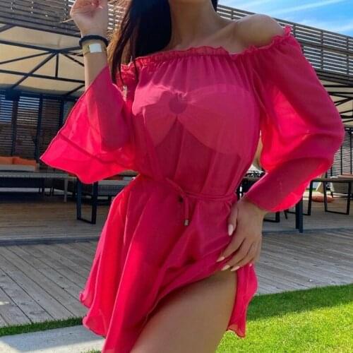 Женские пляжные накидки FUFUCAILLM China At AliExpress