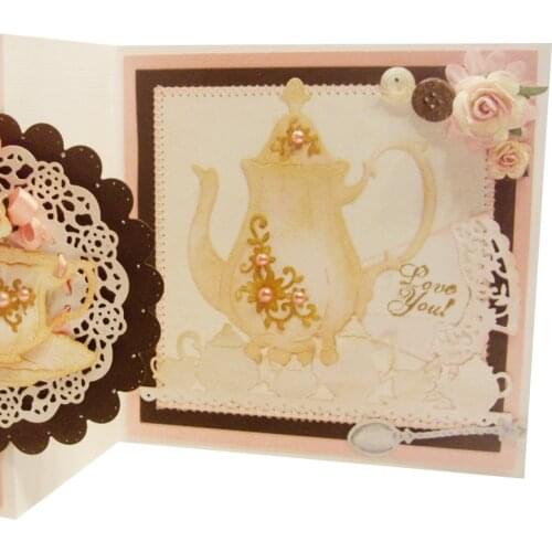 Julyarts Drinkware Scrapbook Album Cutting Dies For DIY Scrapbooking Embossing Paper Card Album Decor Template Crafts Data 2021