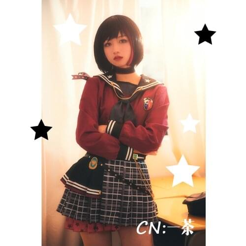 Cosplay Costume Anime Bang Dream! Mitake Ran Afterglow Dresses Christmas Halloween Free shipping CG422