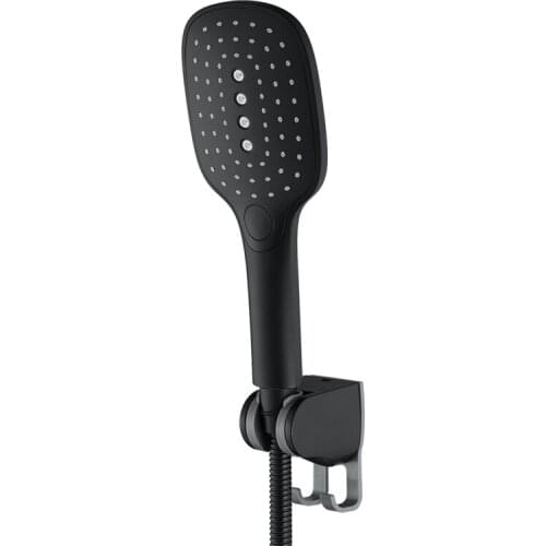 Bathroom Square Handheld ABS Shower Head 90 Degree Rotating Holder With Hook Shower Head Set Bathroom Shower Accessories