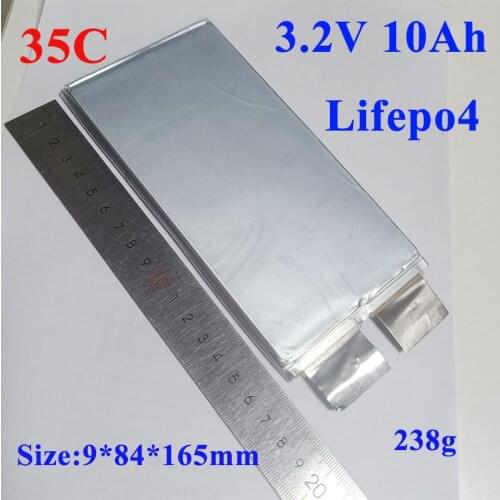 16pcs Lifepo4 3.2V 10Ah lithium cell with 35C high rate discharge for diy 12v 24v 48v motorcycle ebike scooter battery