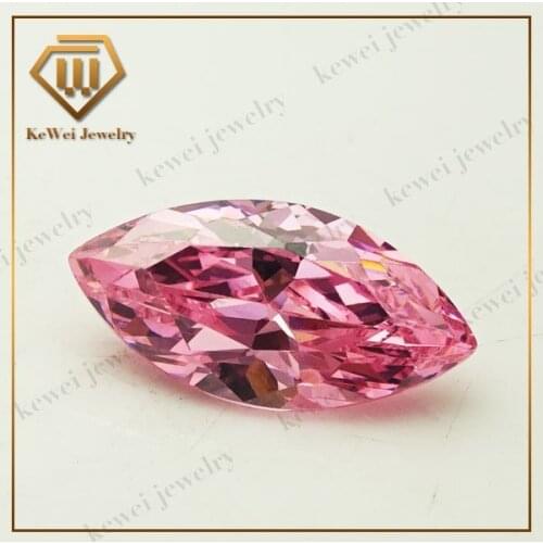 Marquise pink 100pcs 5A 1.5*3mm- 7*14mm Synthetic Gems Pink CZ Cubic Zirconia Stone Marquise