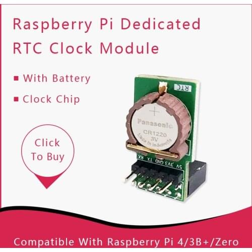 JunRoc Raspberry Pi RTC module DS1307 IO Pin Connect Compatible With Raspberry Pi 3B Pi 3B