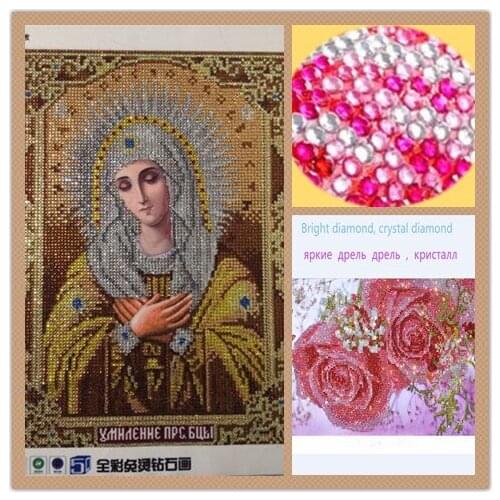 2019 new arrive crystal Round diamond painting diy crystal diamond painting embroidery needwork Home Decor mosaic religious