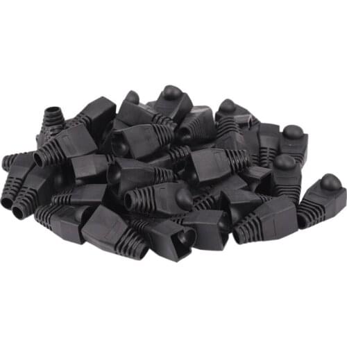 50x Plastic Boot Cap Plug Head for RJ45 Cat5/6 Cable Modular Connector Network