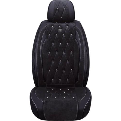New 3D 360 Degrees Seamless All-Encompassing Design Cushion Fashion Stitching Plush Car Seat Cover With Independent Headgear