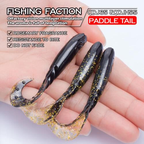 10pcs 65mm Soft Silicone Worms Bait Fishing Lure Swimbaits Curve Tail Grub Fishing tackle Baits Predator Wobbles Set Tackle