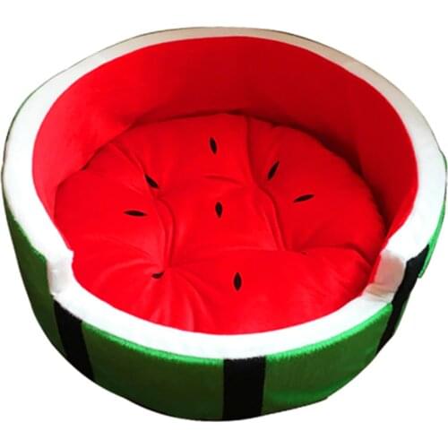 Pet Dog Fruit Shape Removable House Soft Breathable Winter Keeping Warm Bed For Dogs Cats DB751