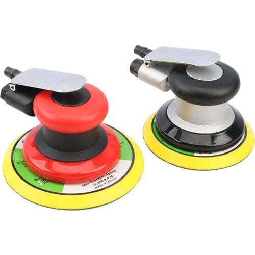 5 Inch/6inch Non-vacuum Matte Surface Circular Pneumatic Sandpaper Random Orbital Air Sander Polisher Grinding Machine Hand Tool