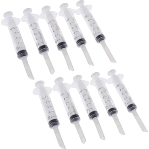 10 Pcs Parrot Feeding Syringe Feeder Water Milk Feeder For Baby Birds 5ml