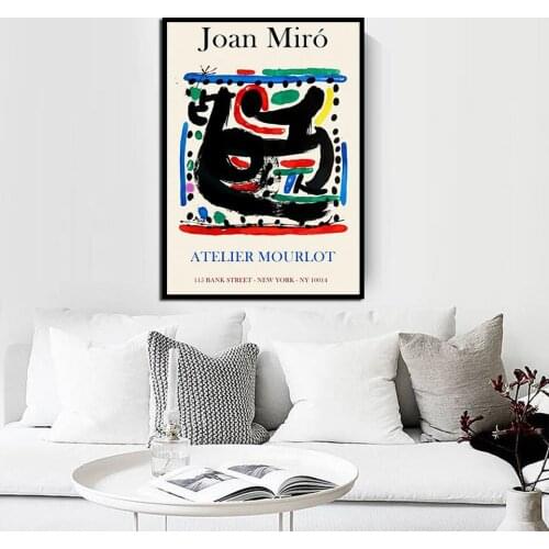 Joan Miró Poster Modern Nordic Home Decoration HD Print Study Room Living Wall Art Canvas Painting