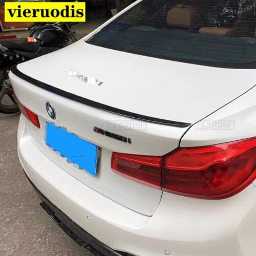 M5 Styling Car Rear Trunk Spoiler Lip Trim For BMW 5 Series G30 Sedan 2017 2018 2019 Gloss Black ABS