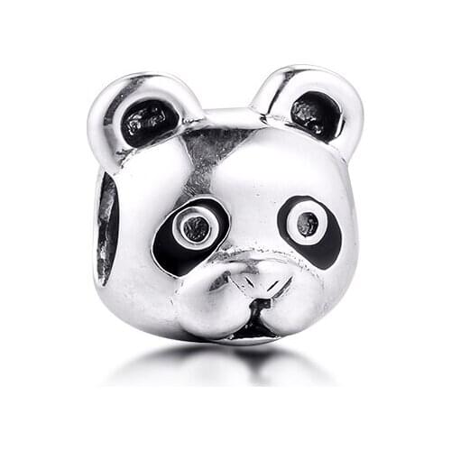 Charms 925 Silver Original Fit Pandora Bracelets Sterling Silver Peaceful Panda Charm Beads for Women diy Jewelry Making