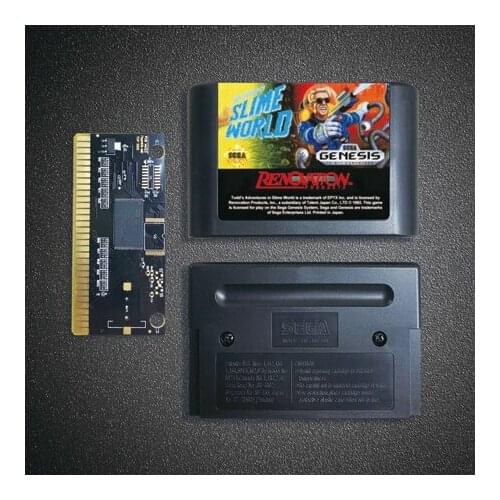 Todds Adventures in Slime World -16Bit MD Game Card for Sega Megadrive Genesis Video Game Console Cartridge