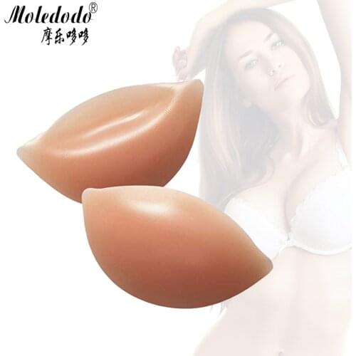 1 Pair Chest Pad Women Bikini Bra Insert Silicone Breast Pads Breast Enhancer Swimsuit Pushing-up Inserts Chest Pad D40