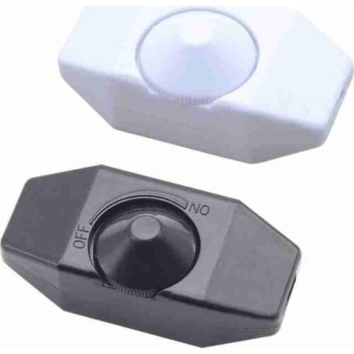 High Quality Desk Lamp Dimmer Cord Switch Plug In Table Floor Light Dimming On Off Knob Adjustment Button Switch 1A 220V 1pc
